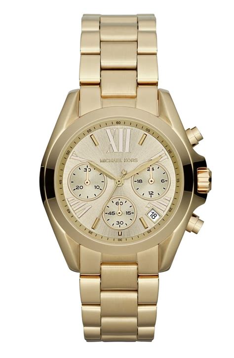 michael kors bradshaw mini gold chronograph watch|Michael Kors access smartwatch bradshaw.